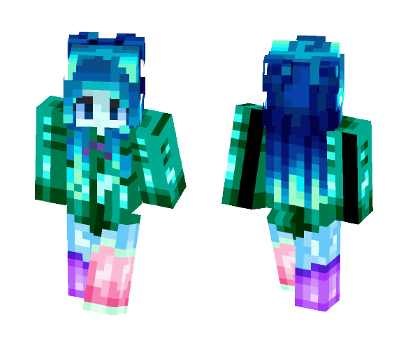 Aquadized Girl - Girl Minecraft Skins - image 1