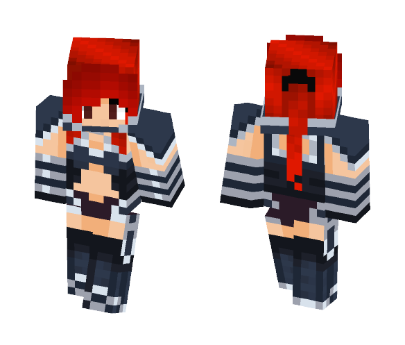 Fairy Tail Erza Blackwing ARMOR! - Female Minecraft Skins - image 1