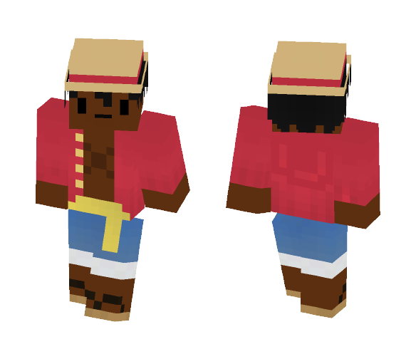 Black Luffy - Male Minecraft Skins - image 1