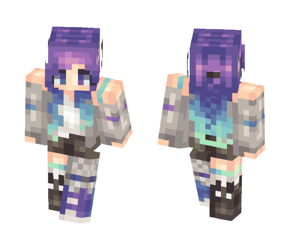 Cool Neon Girl - Girl Minecraft Skins - image 1
