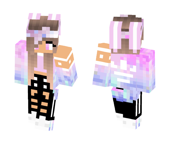 Galaxy Bunny Adidas Girl - Girl Minecraft Skins - image 1