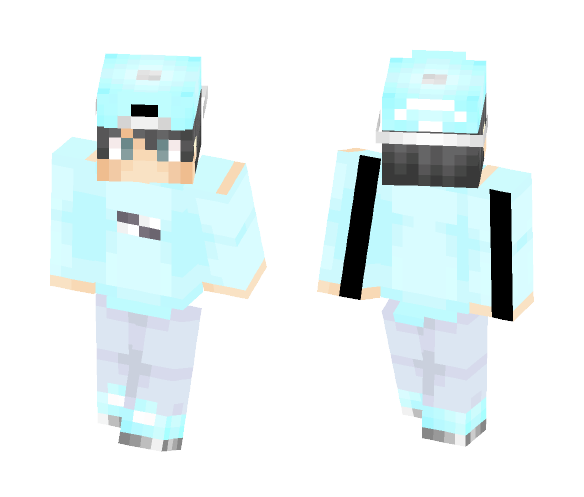 Cool Blue Guy - Male Minecraft Skins - image 1