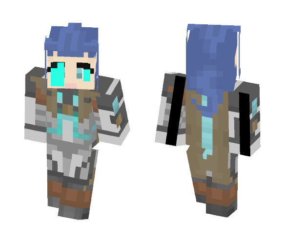 Pulsefire Caitlyn (lol) - Female Minecraft Skins - image 1