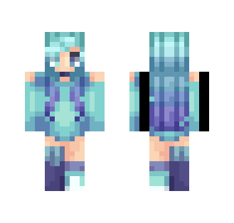 a million shades of blue - Female Minecraft Skins - image 2
