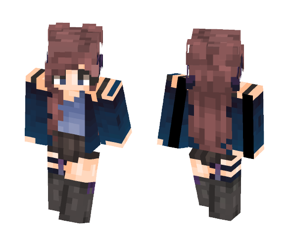 Bloo Splatters~ - Female Minecraft Skins - image 1