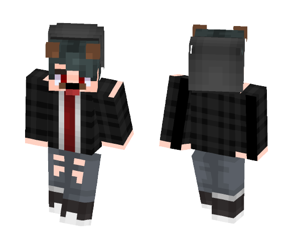 Snap Chat Boy With Beanie - Boy Minecraft Skins - image 1
