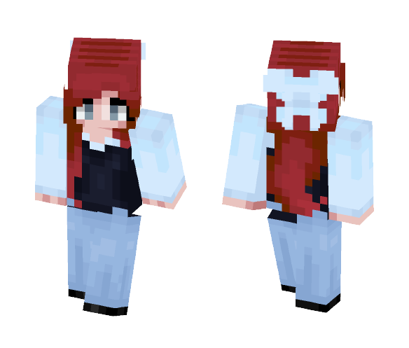 Ariel - Blue Dress - Female Minecraft Skins - image 1