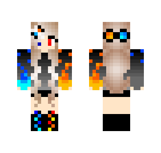 Fire & Water Girl - Girl Minecraft Skins - image 2