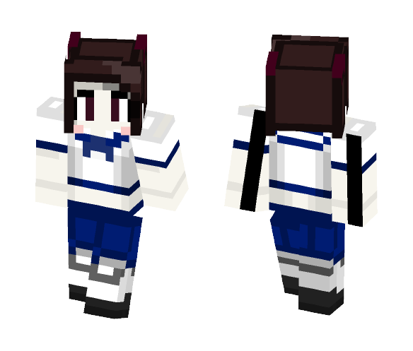 The OC of mine in a school uniform - Female Minecraft Skins - image 1