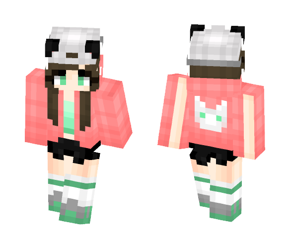 just a girl who really likes cats - Girl Minecraft Skins - image 1