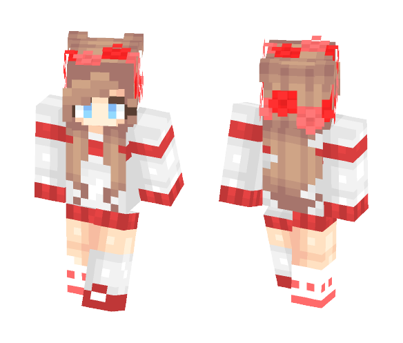 Cozy in Red - Female Minecraft Skins - image 1