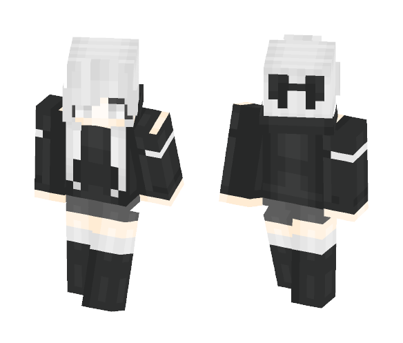 black & white - Female Minecraft Skins - image 1