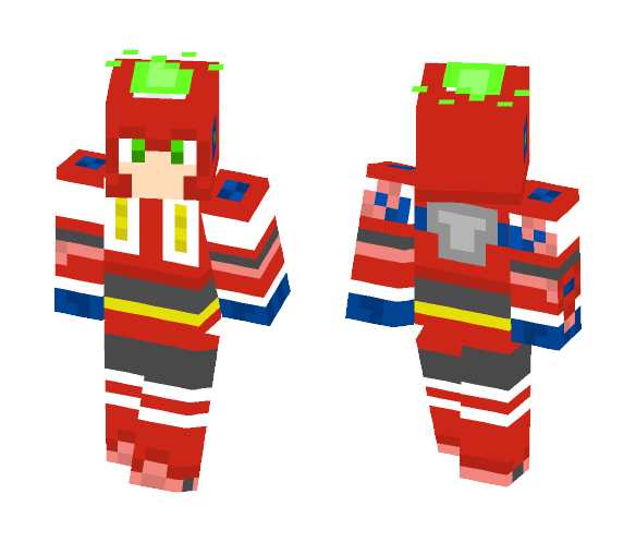 Burner man(mega man) - Male Minecraft Skins - image 1