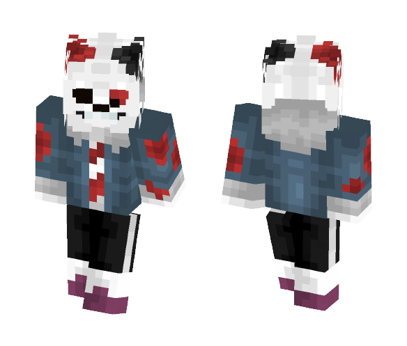 Horrortale Sans (Too much blood?!) - Male Minecraft Skins - image 1