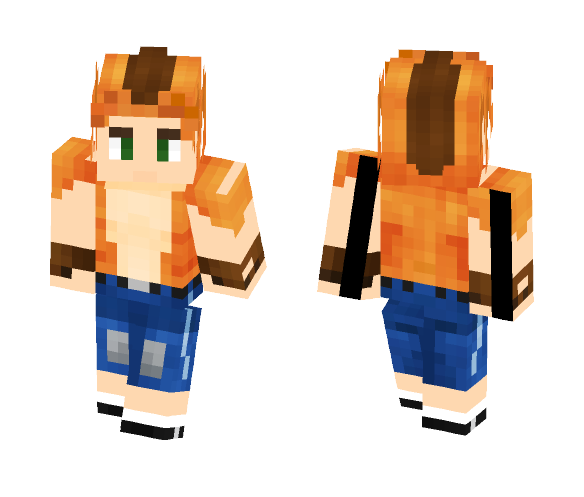 Human Crash Bandicoot - Male Minecraft Skins - image 1