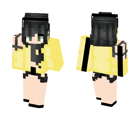 Blazing Yellow - Female Minecraft Skins - image 1