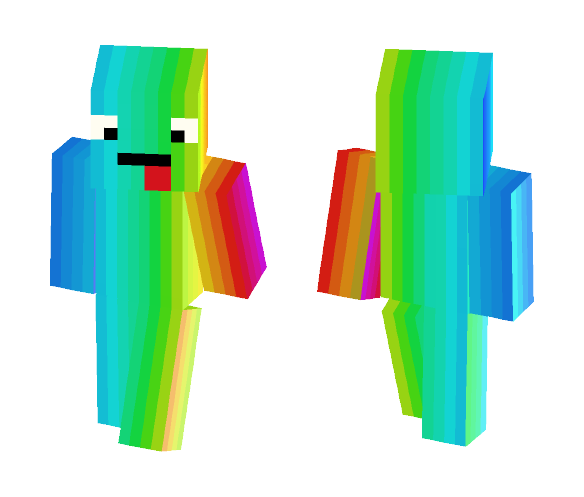 Itsfunneh Minecraft Skin Rainbow