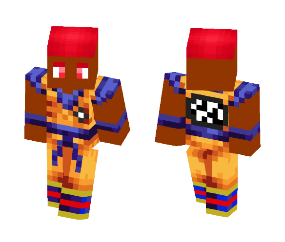 Black Supersaiyan God (SSG) - Male Minecraft Skins - image 1