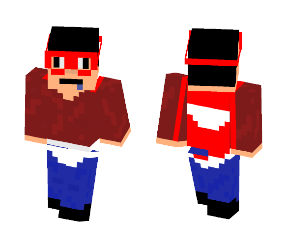 Captain Underwear person - Male Minecraft Skins - image 1