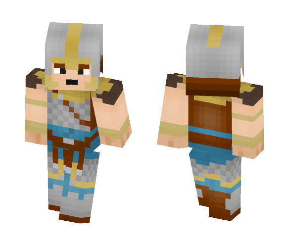 Human Fighter with a Chain Shirt - Male Minecraft Skins - image 1