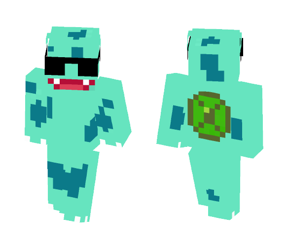 Secret Agent Bulbasaur - Male Minecraft Skins - image 1