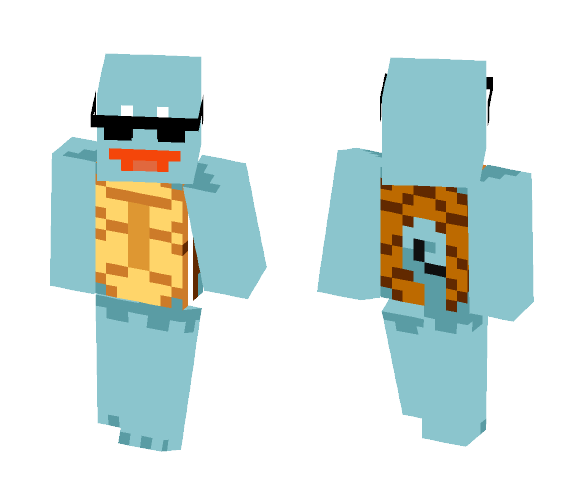 Secret Agent Squirtle - Male Minecraft Skins - image 1