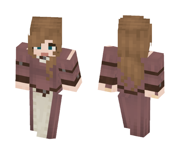 Medieval Peasant Woman - Female Minecraft Skins - image 1