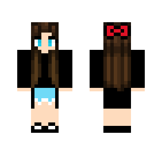 Girl with a bow tie - Girl Minecraft Skins - image 2