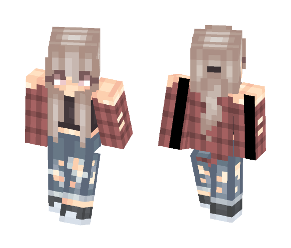 Girl Flannel-Tomboy - Girl Minecraft Skins - image 1