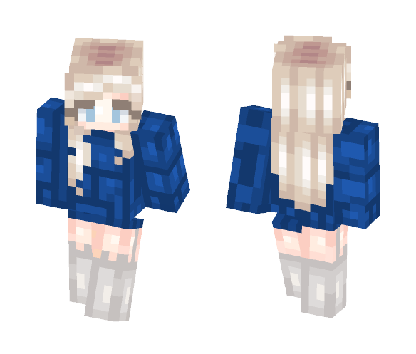 Blue beans ~ {TumblrGirl} - Female Minecraft Skins - image 1