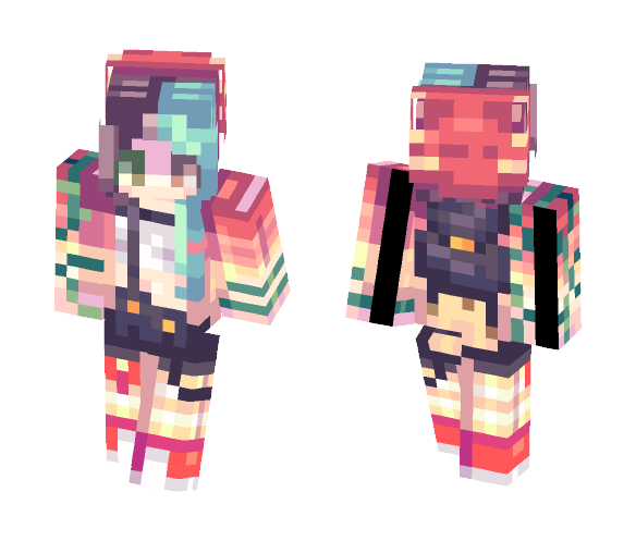Run up|| st - Female Minecraft Skins - image 1