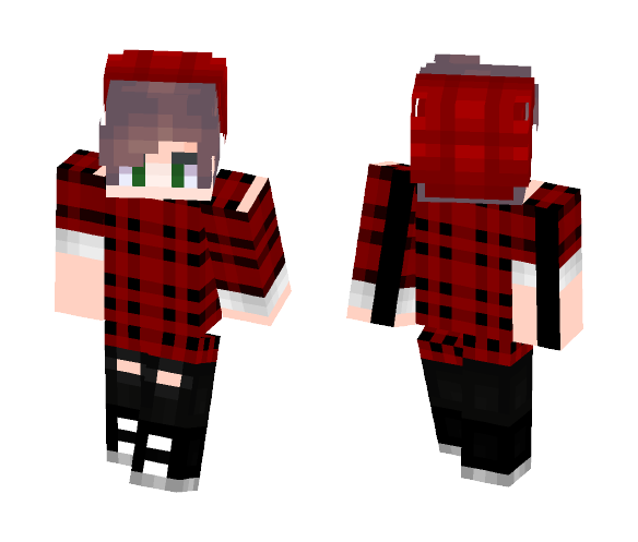 Red Flannel Boy - Boy Minecraft Skins - image 1