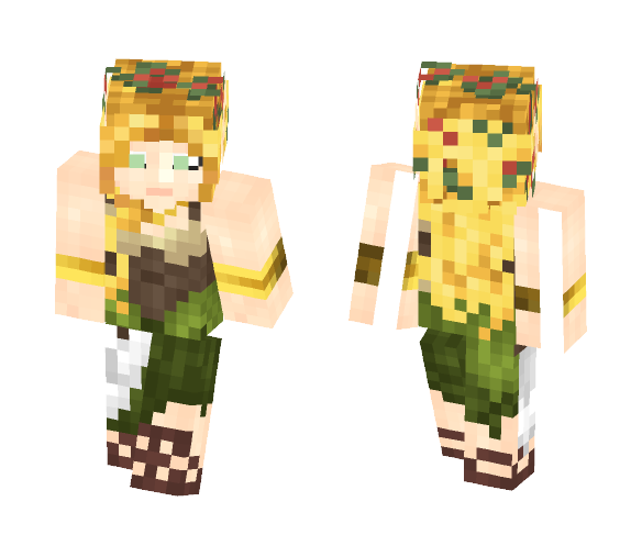 Female Elven Barmaid (LotC) - Female Minecraft Skins - image 1