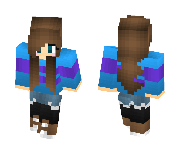 Girl in sweater - Girl Minecraft Skins - image 1