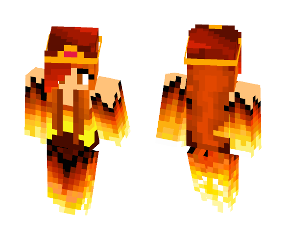fire princess - Male Minecraft Skins - image 1