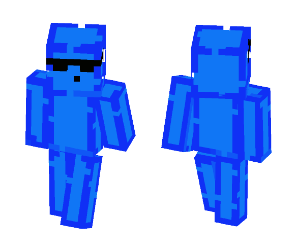 Better Blue Slime v2 - Male Minecraft Skins - image 1