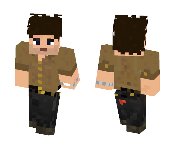 Rick Grimes - The Walking Dead - Male Minecraft Skins - image 1