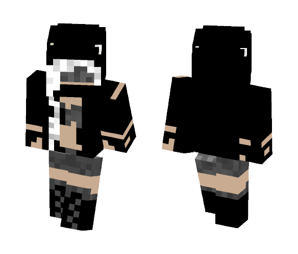 Stealth suit update with mask - Female Minecraft Skins - image 1