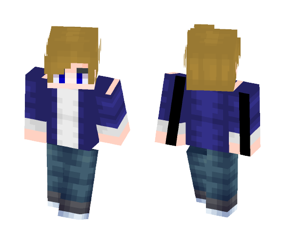 Blue Jacket Boy - Boy Minecraft Skins - image 1