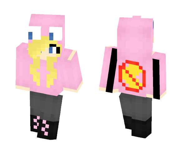 Pinky Hoodie - Female Minecraft Skins - image 1