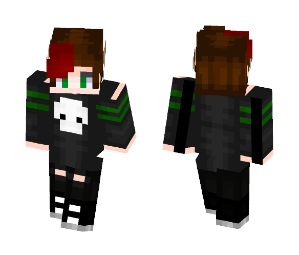 Emo Boy With Red Hair - Boy Minecraft Skins - image 1