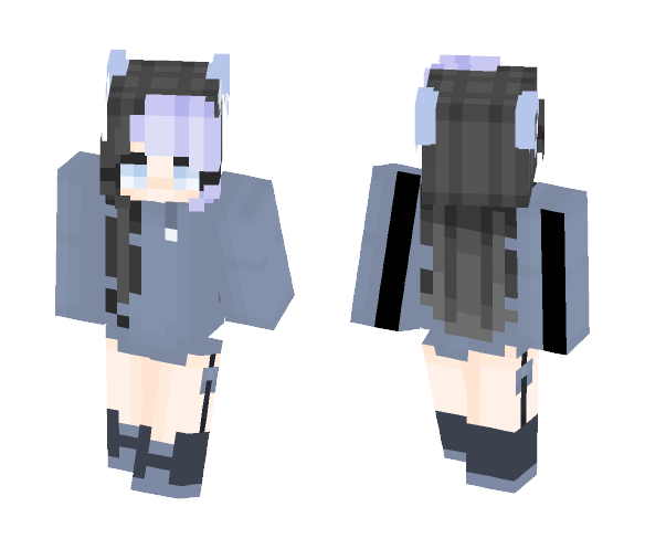 ʙʟᴜᴇ sᴋɪᴇs - ???? - Female Minecraft Skins - image 1