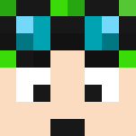 (green and blue) DanTDM - Male Minecraft Skins - image 3