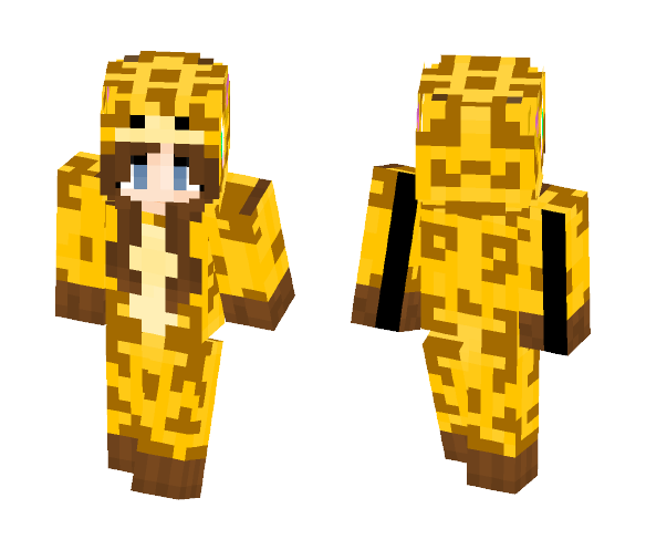 Giraffe Onesie Girl ???? - Girl Minecraft Skins - image 1