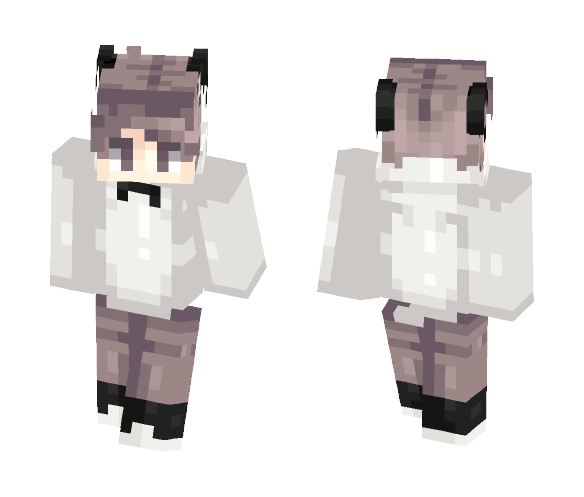 Guy with bow tie and cat ears. - Cat Minecraft Skins - image 1