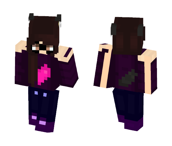 Download Cute wolf Girl Minecraft Skin  for Free 
