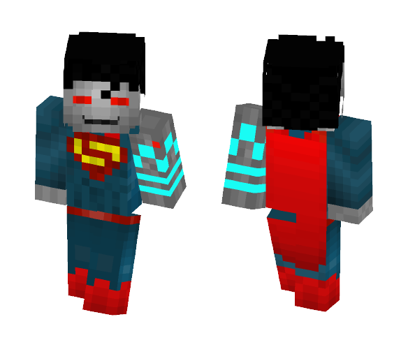Robot Superman with moving eyes - Male Minecraft Skins - image 1