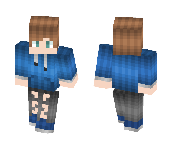 Male Teen With Ripped Jeans - Male Minecraft Skins - image 1