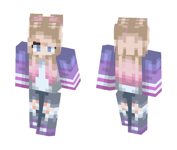 ~ ???????????? ~ Pink Sunset - Female Minecraft Skins - image 1