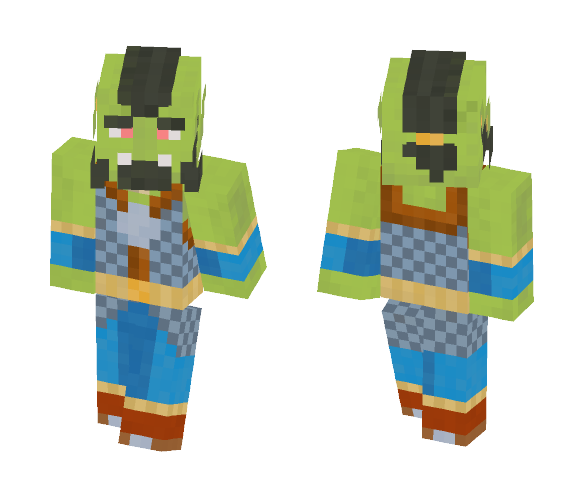Blueskull Orc Clansman - Male Minecraft Skins - image 1